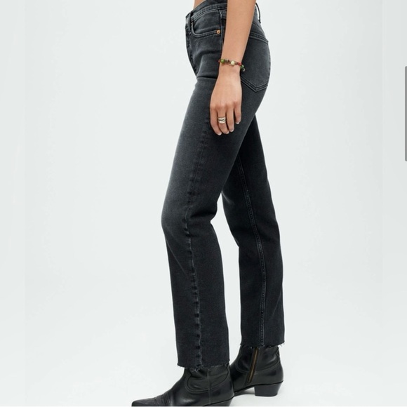 NWT RE/DONE 70s High-Rise Stove Pipe Straight-Leg Jeans - Picture 5 of 11
